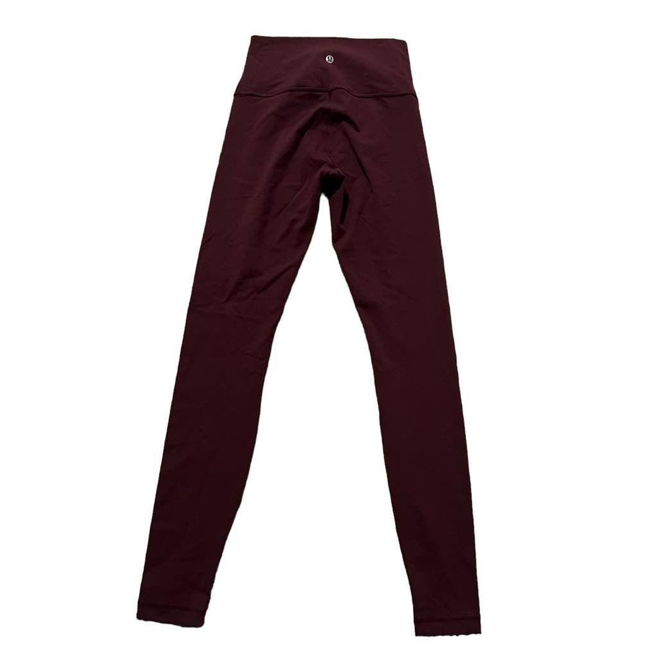 Lululemon Burgundy Align Leggings Size 4 Good... - Depop