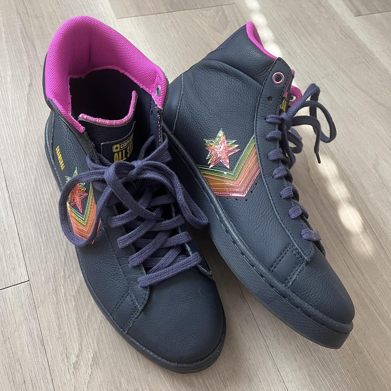 Mens purple hot sale high tops