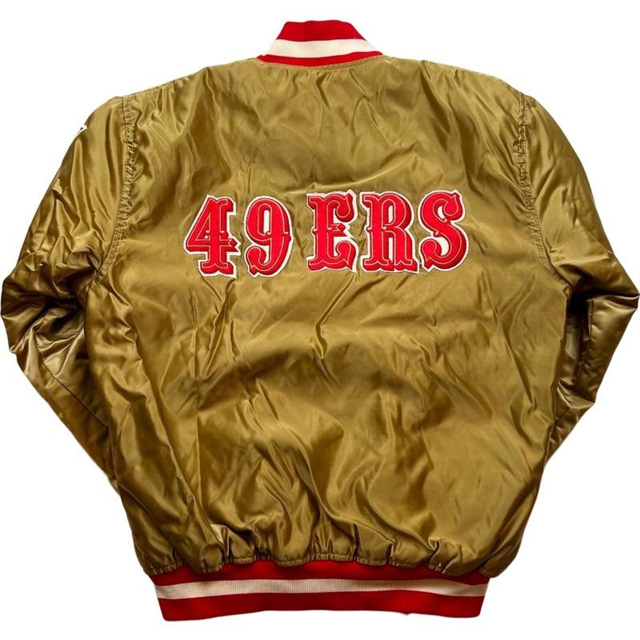 San Francisco 49ers Vintage 80s Starter Satin Bomber - Depop