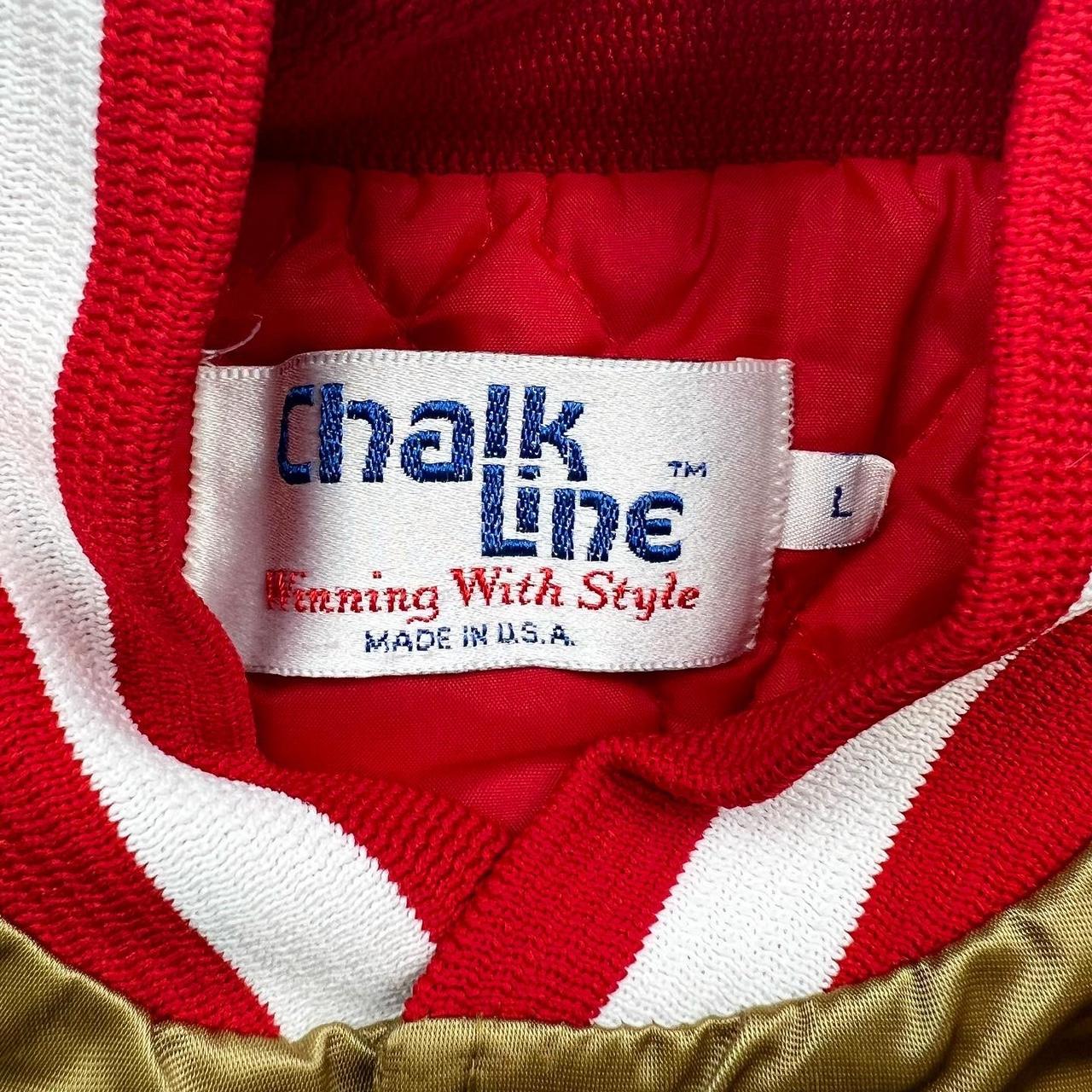 San Francisco 49ers Vintage 80s Chalk Line Satin - Depop