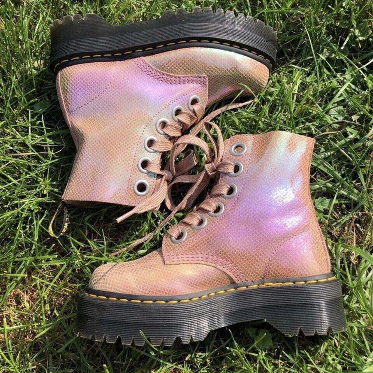 Molly pink iridescent sales boots