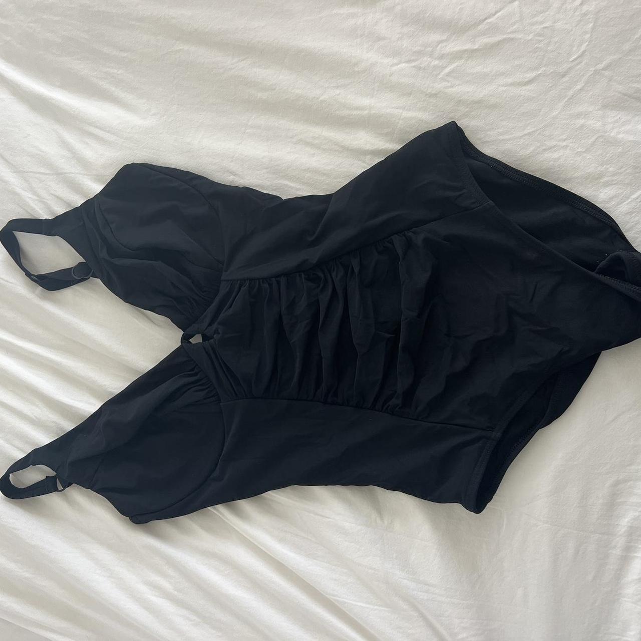 Jets Black One Piece Swimsuit Fit For Larger Busts Depop