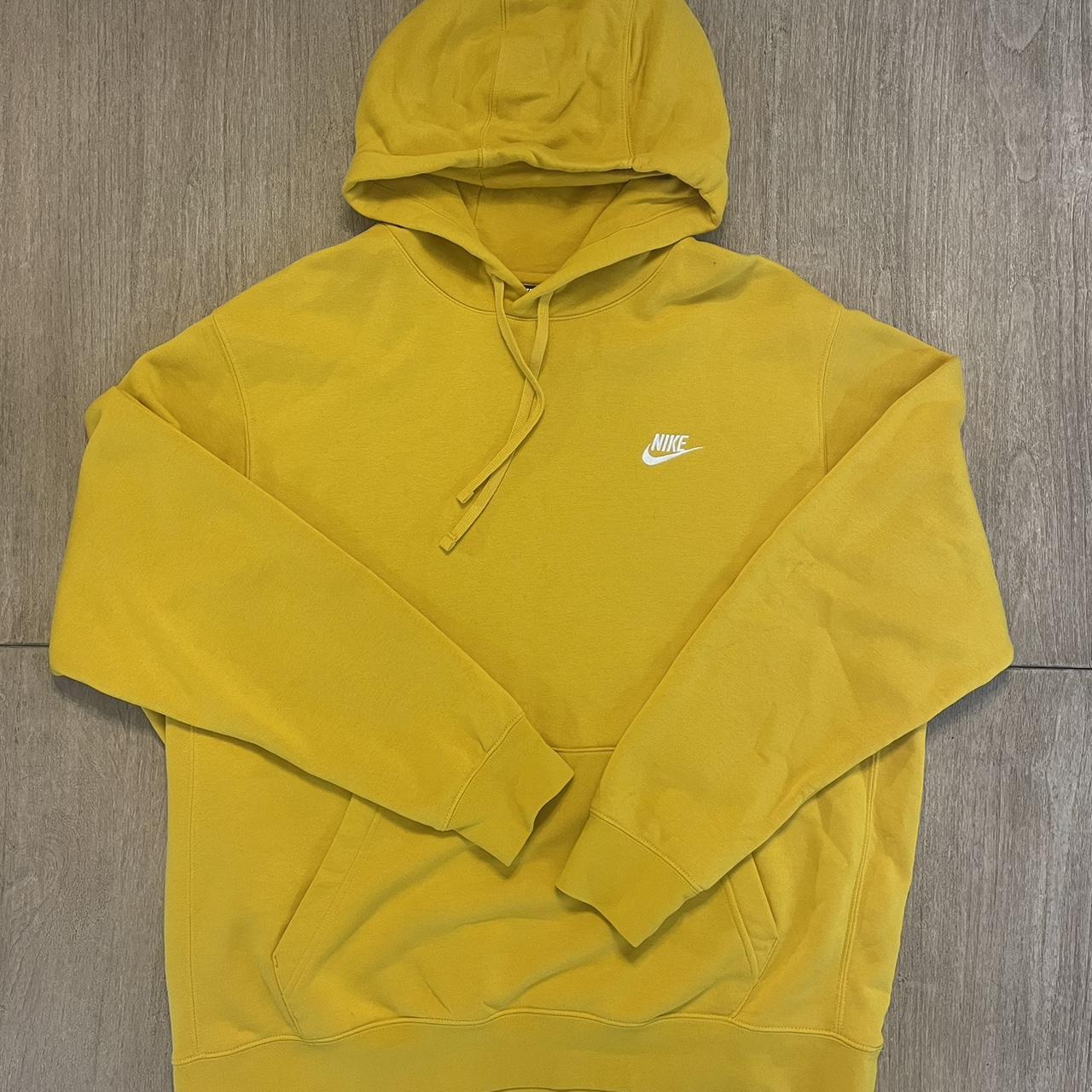 mustard yellow nike sweatshirt