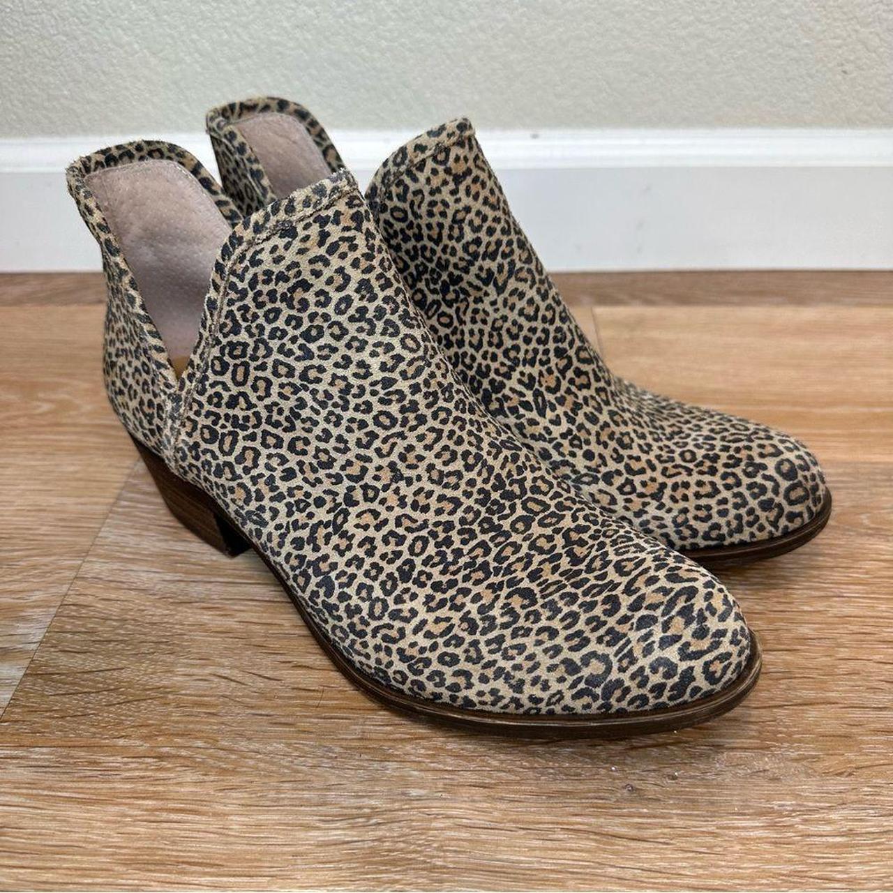 Leopard booties lucky brand best sale