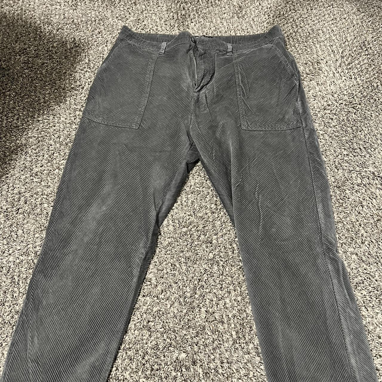 Grey Corduroy Pants 40x30 #corduroy #corduroypants... - Depop