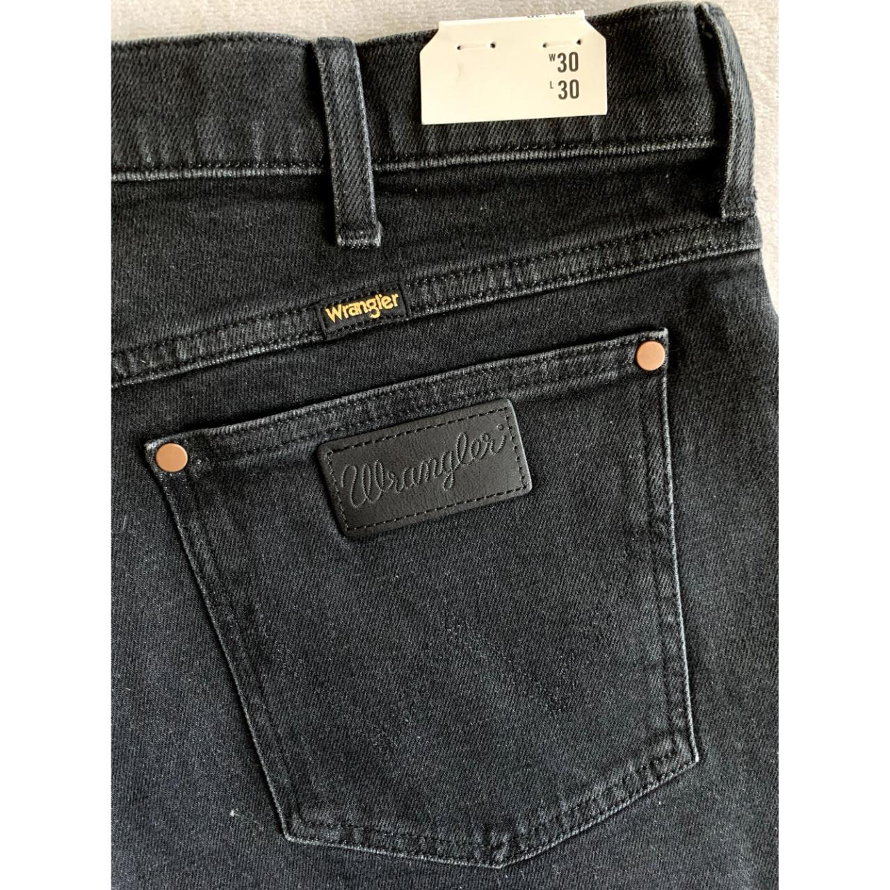 Wrangler Black Denim Frayed Shorts NEW WITH... - Depop