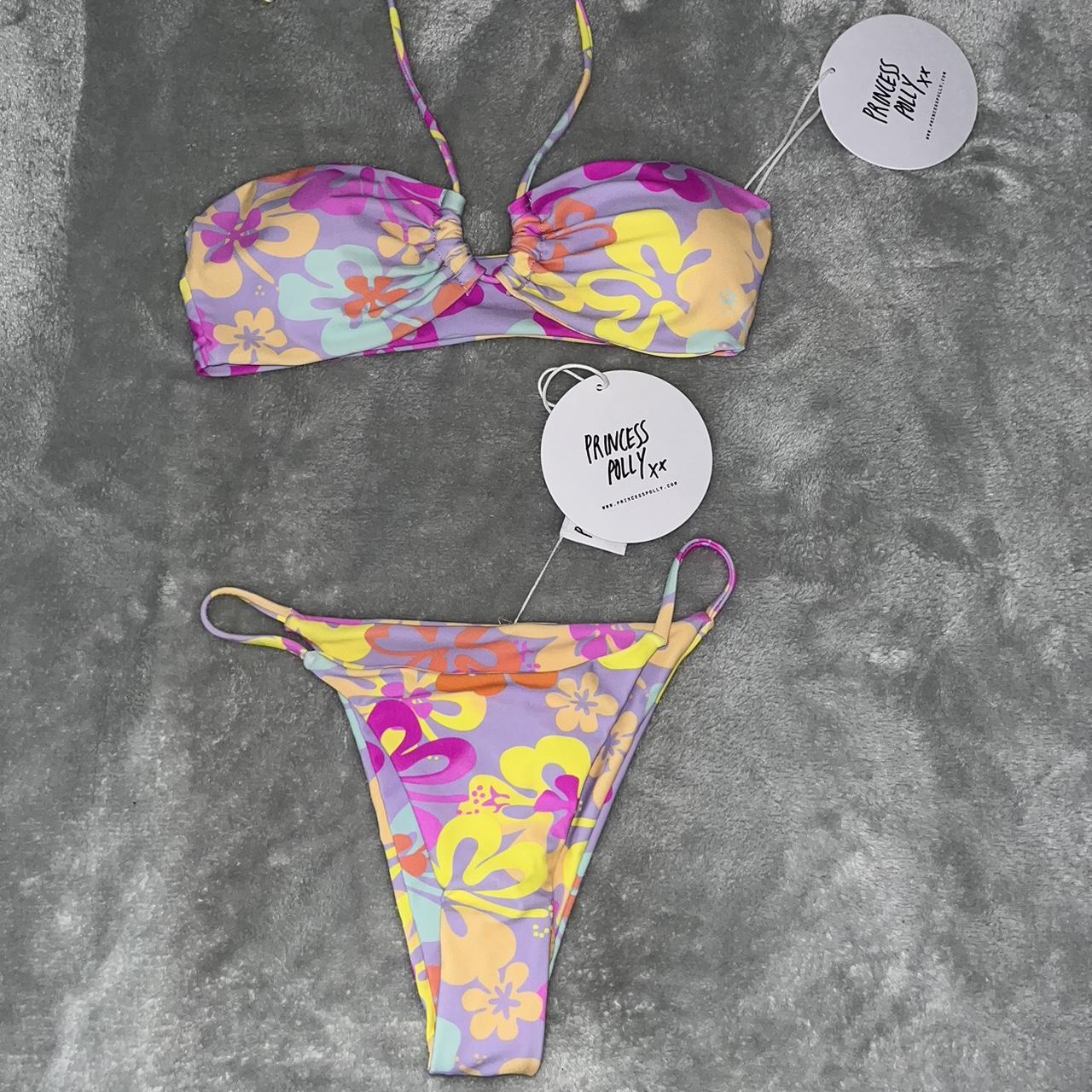 Princess Polly multi-coloured bikini set. The top is | Depop