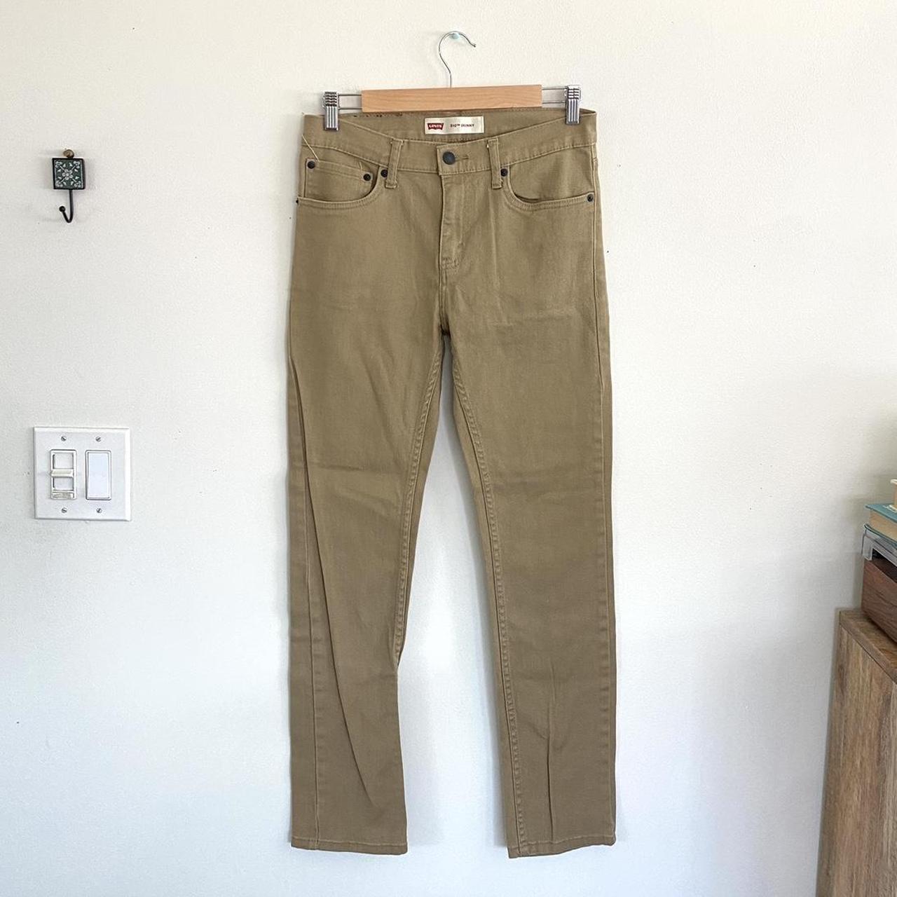 LEVIS 510 SKINNY MENS TAN KHAKI BEIGE PANTS SIZE. Depop