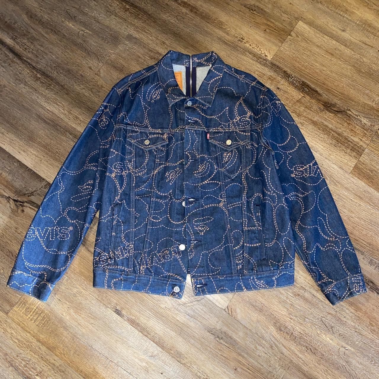 Bape x Levi’s Denim Jacket Size Large New Without... - Depop