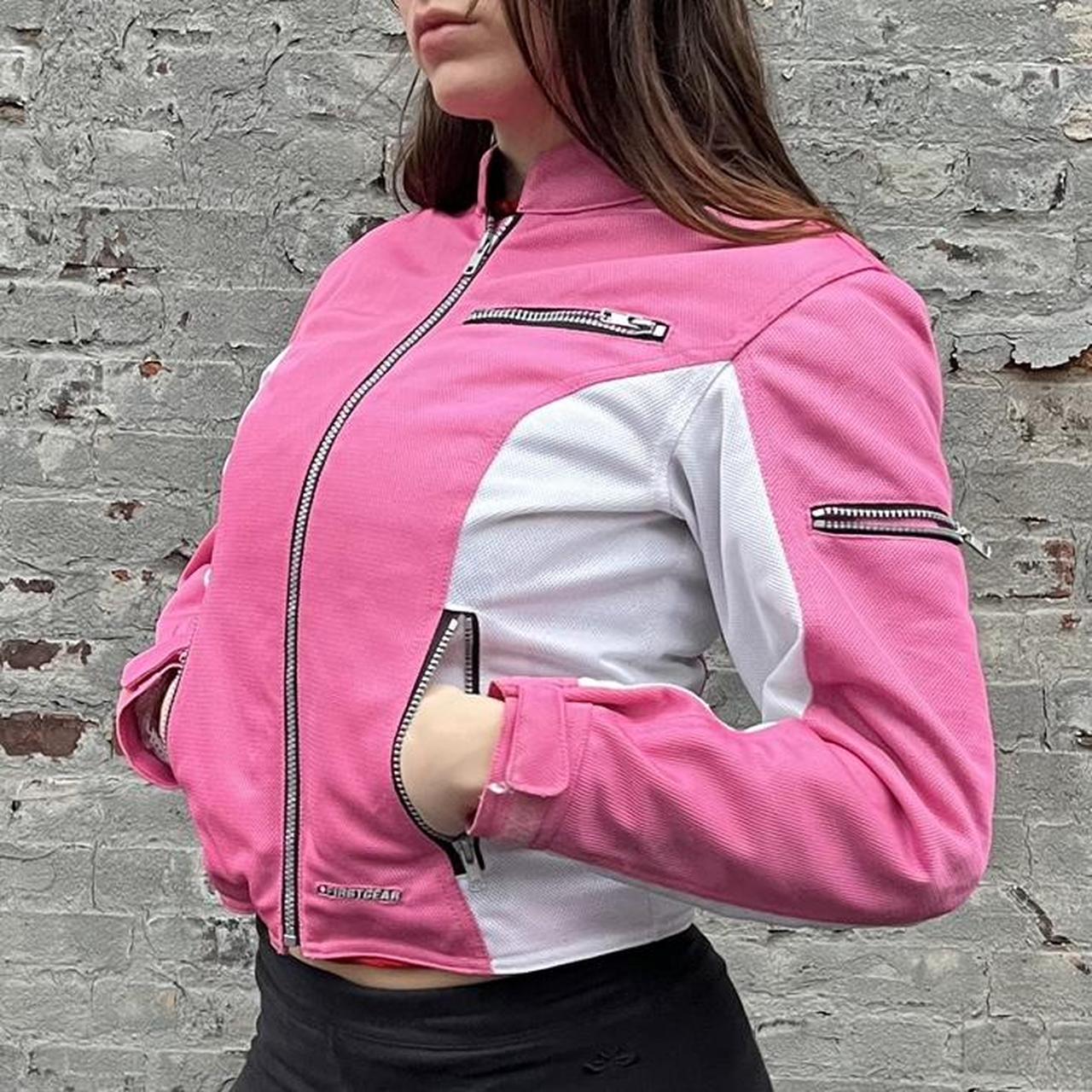 Firstgear Vintage Hot Pink Motorcycle Jacket 🍒... Depop