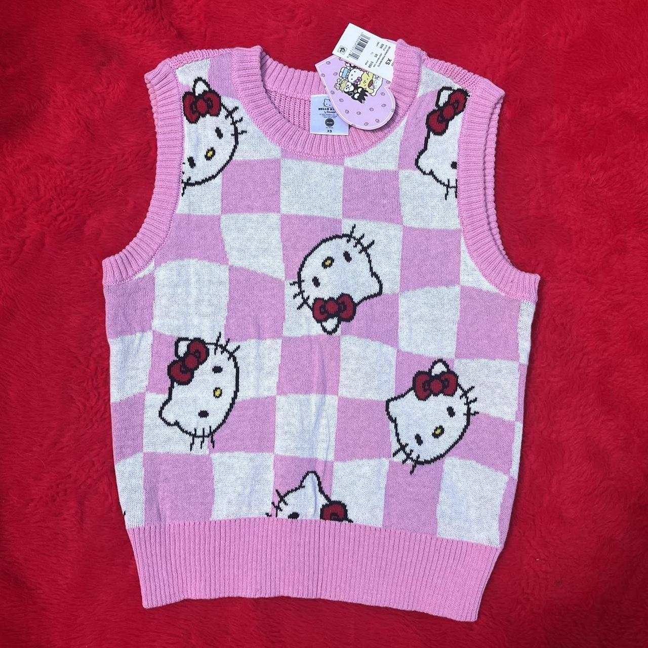 Hello Kitty Sanrio Sweater Vest! NWT. Labeled XS i’d... - Depop