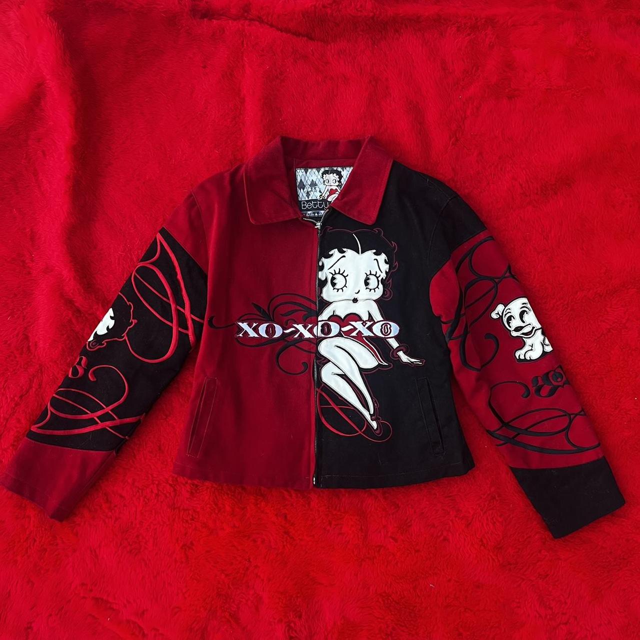 Rare Asf Insane Betty Boop Vintage jacket - material... - Depop