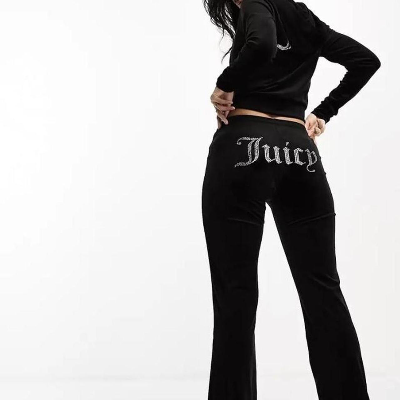 Black juicy couture tracksuit, only worn a couple of... - Depop