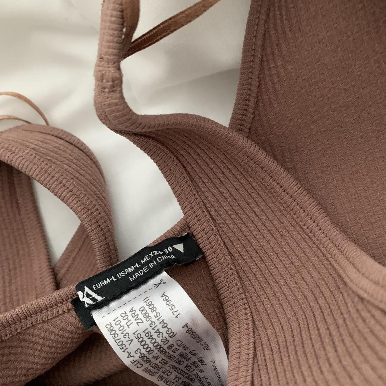 Mauv Zara bodysuit in size M/L • Perfect staple,... Depop