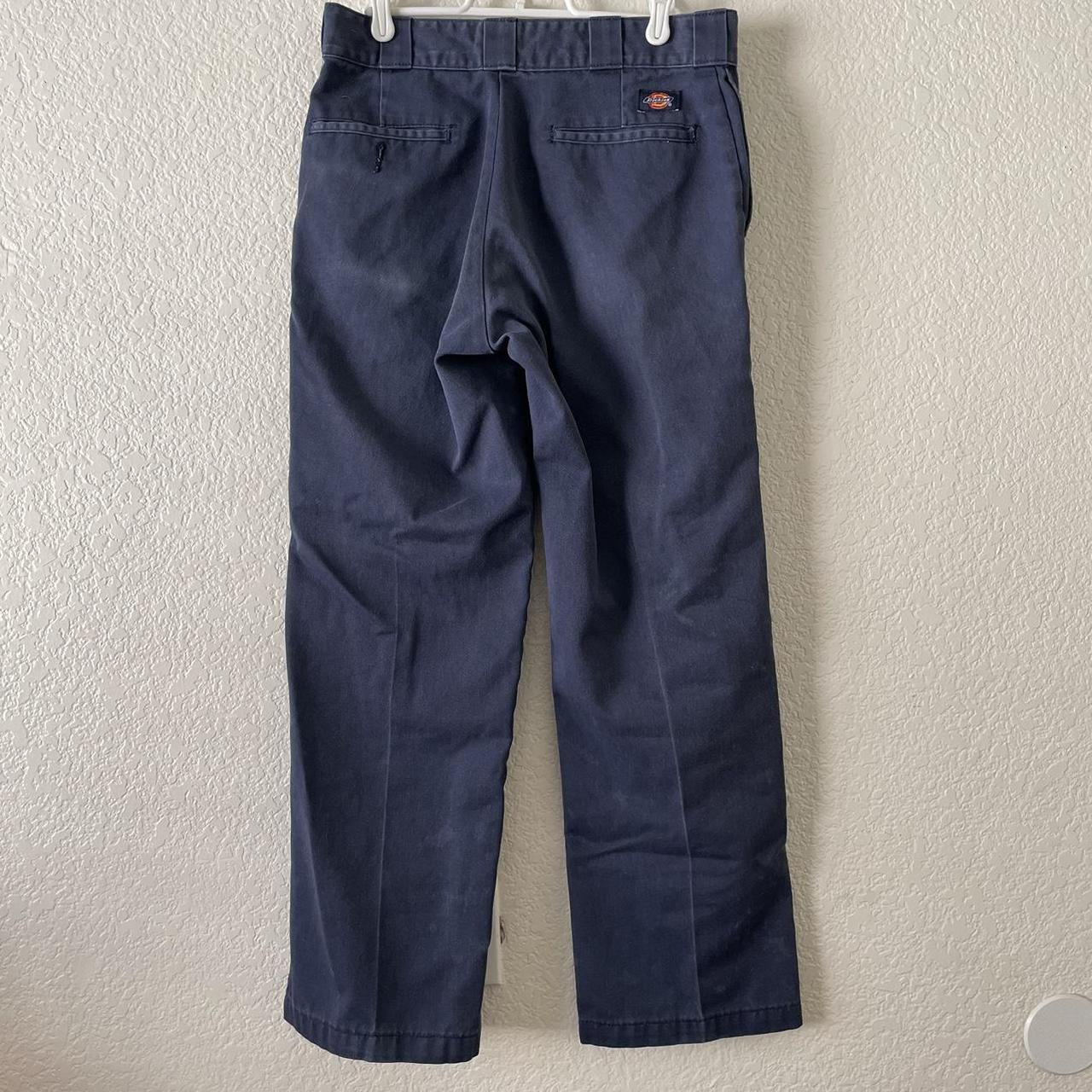 blue dickies! size 30x30, perfect fit. minor color... - Depop