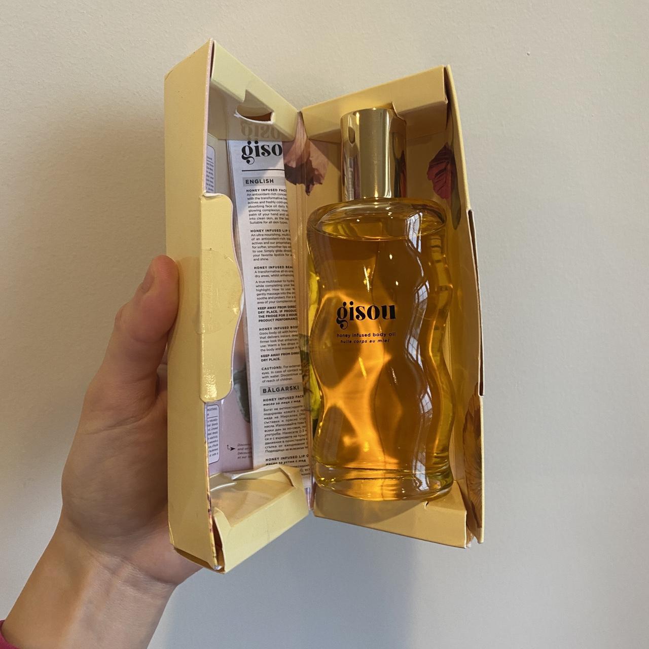 Gisou Body Oil! Packaging is slightly destroyed will... Depop