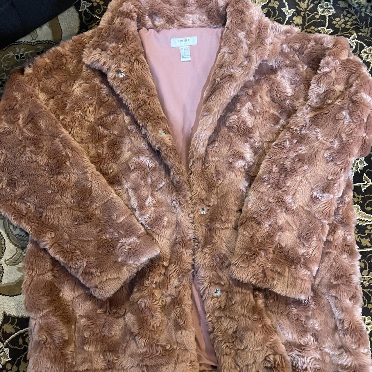 forever 21 pink fuzzy jacket