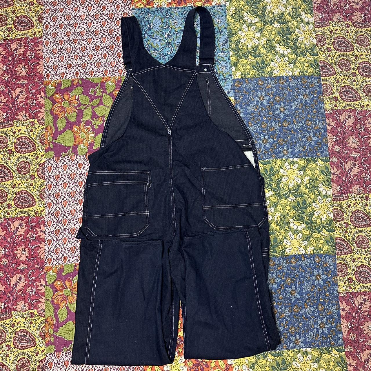 VTG Sears Union Made Toughskins Denim Bib Overalls... - Depop