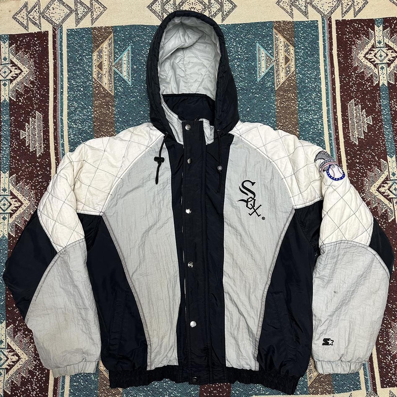 Vintage Starter Chicago White Sox windbreaker jacket - Depop