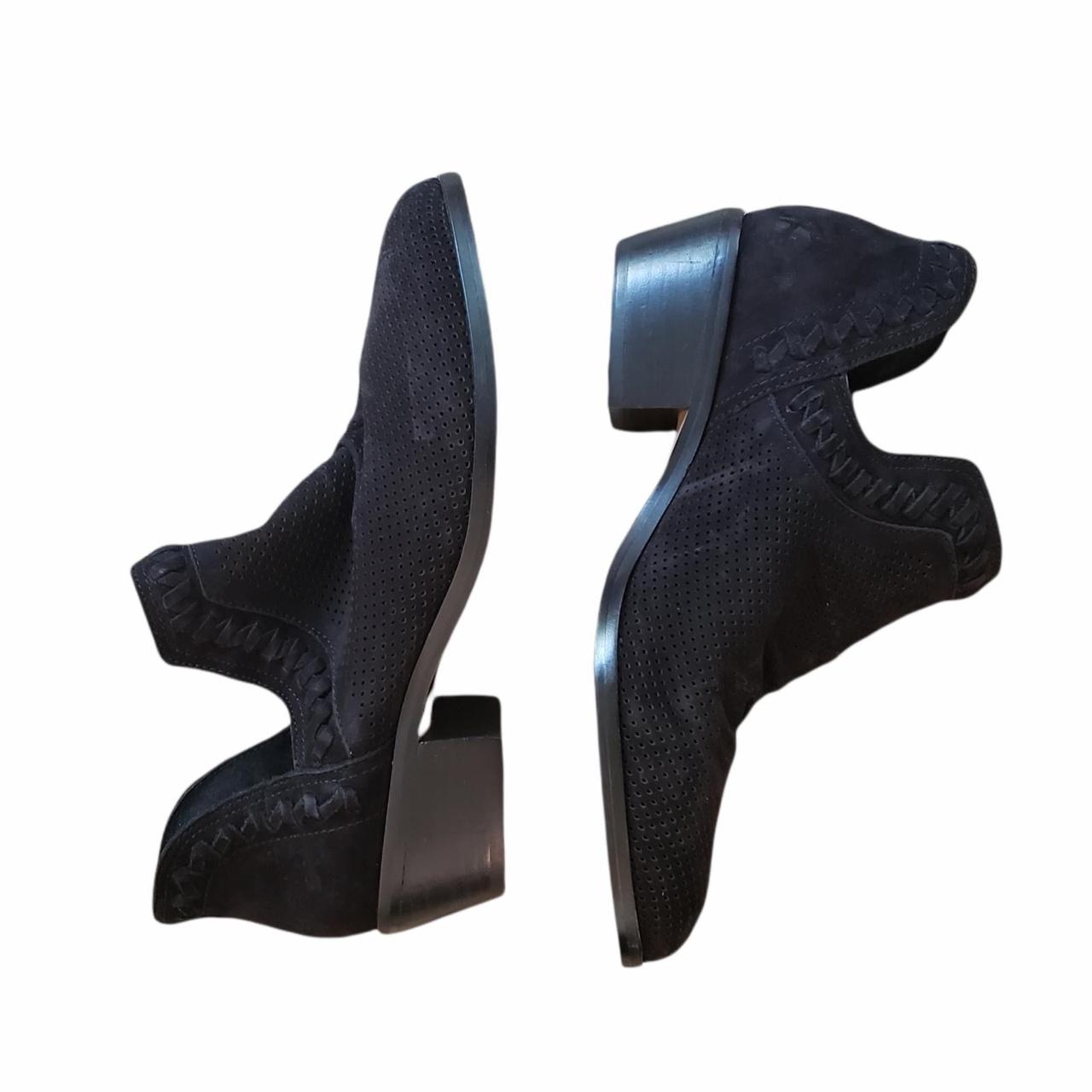 vince camuto perforated suede booties