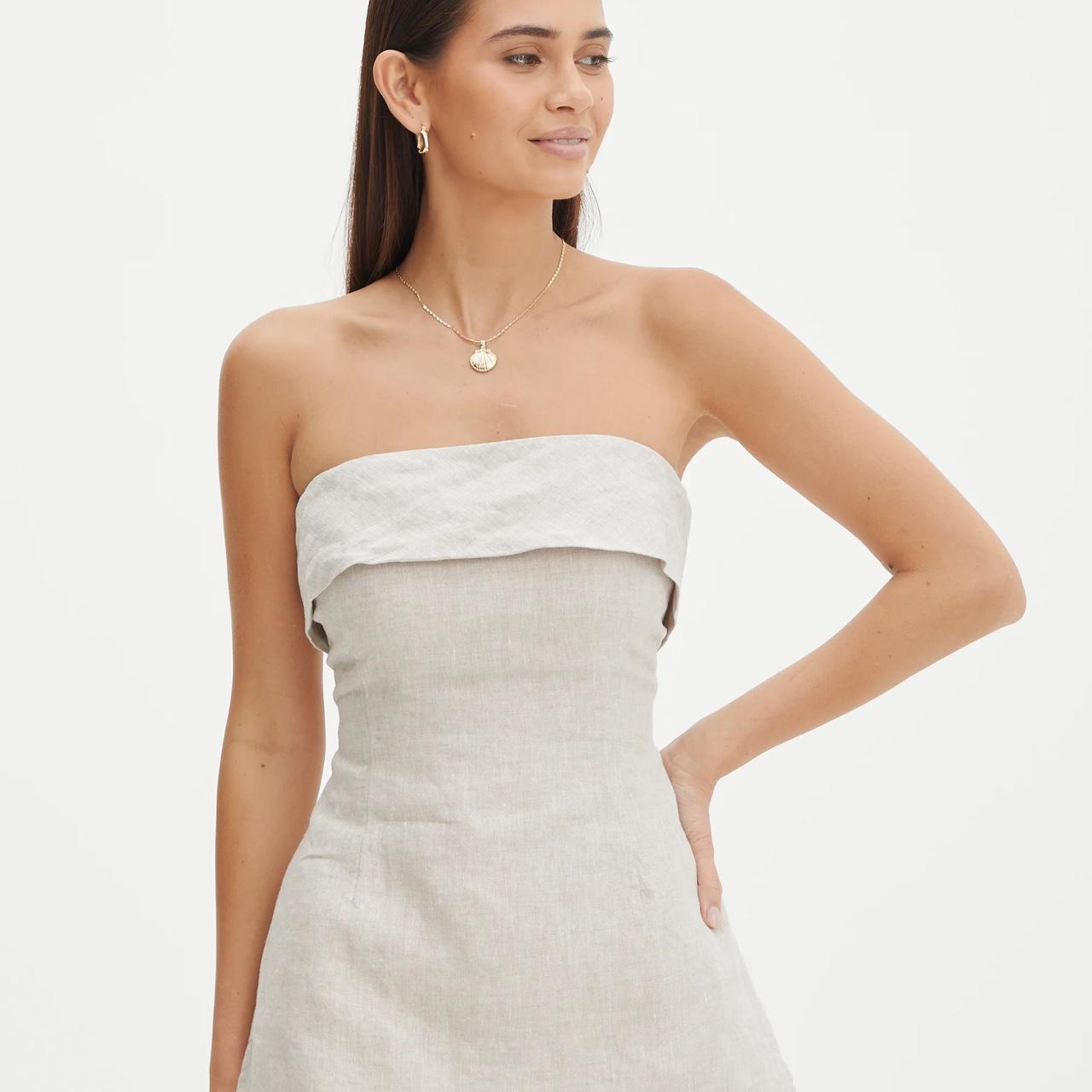 Glassons linen fold down tube top has only been... Depop