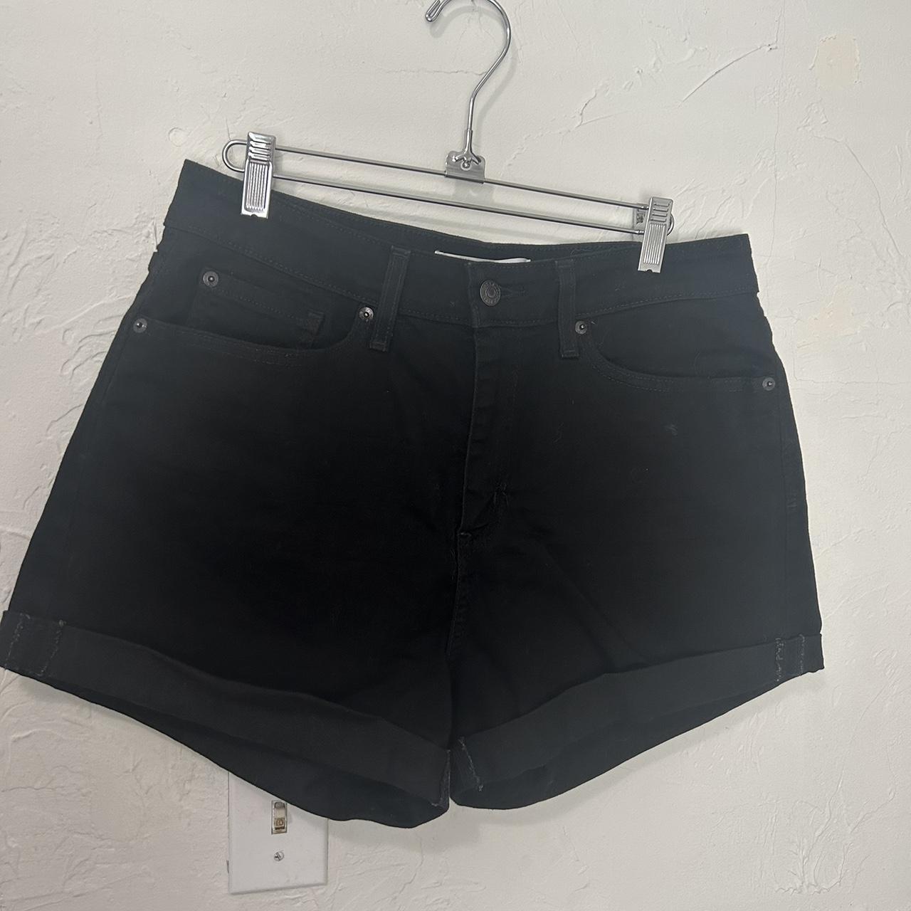 signature-by-levi-strauss-black-mom-shorts-size-is-depop