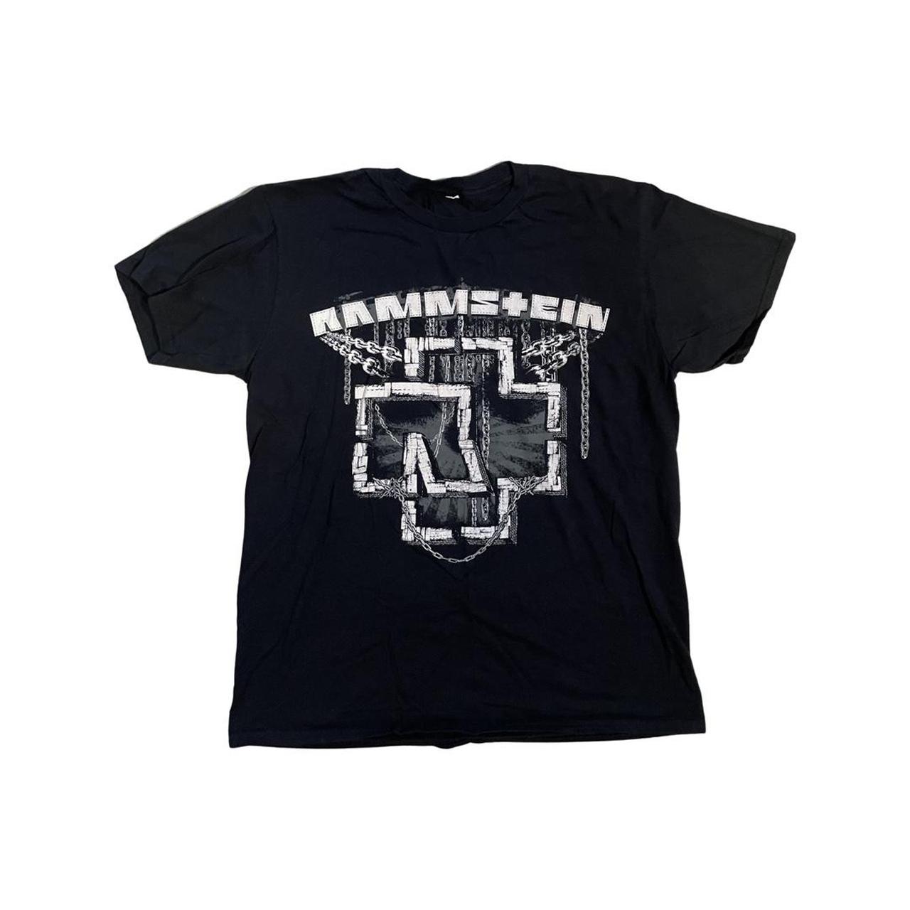 Rammstein Chain Logo Tee ( M ) Du hast. Worn in,... - Depop