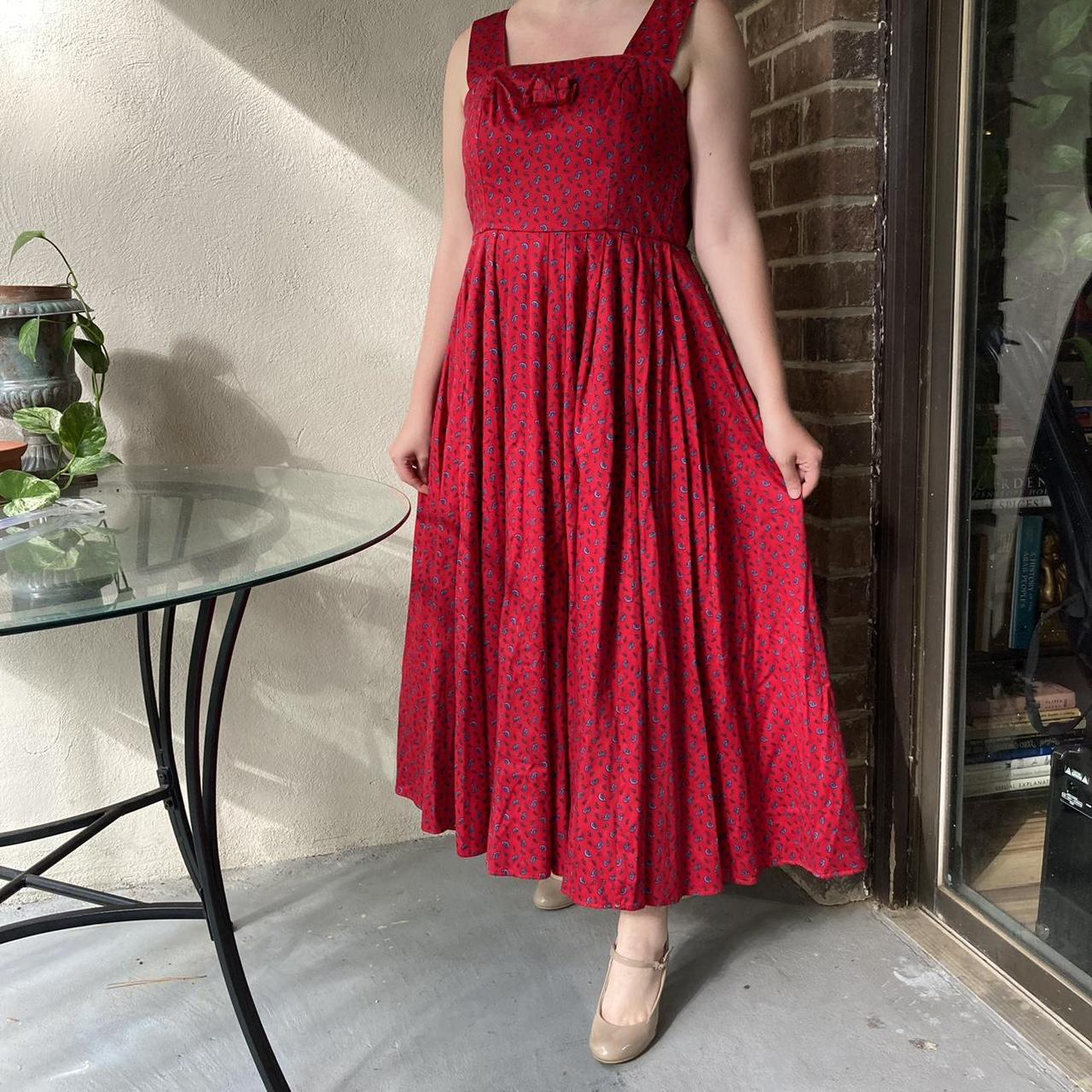 Laura ashley red outlet dress