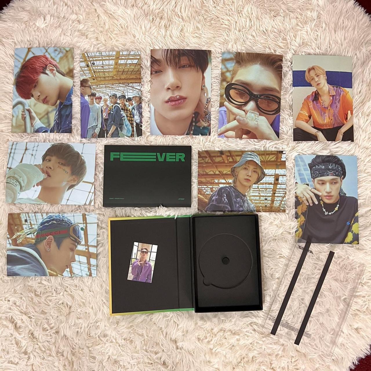 Ateez fever pt 1 album ☆ includes everything but... - Depop