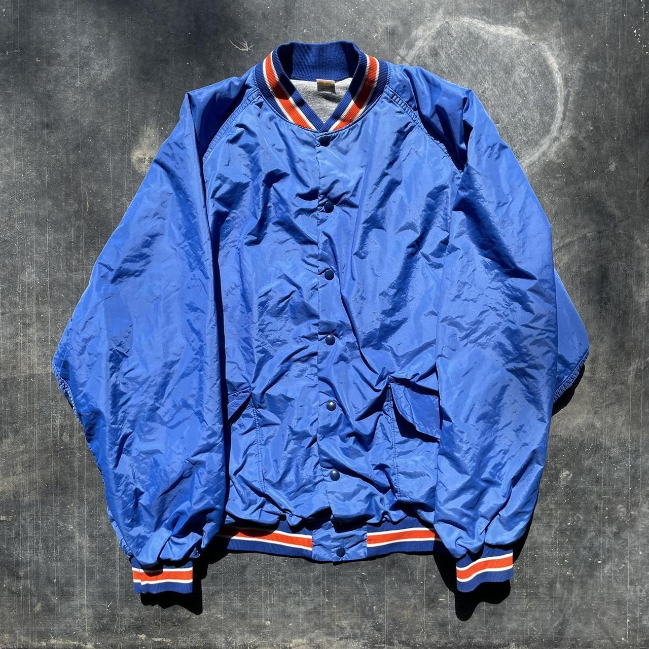 Denver Broncos Retro Bomber Orange Satin Jacket