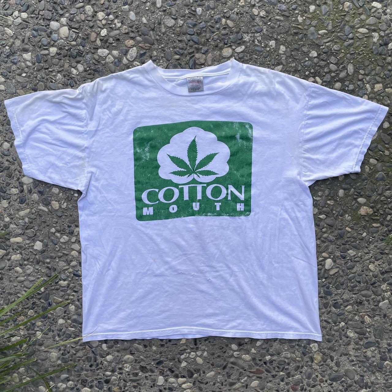 Vintage 90s Weed Cotton Mouth T-Shirt, Super rad tee...