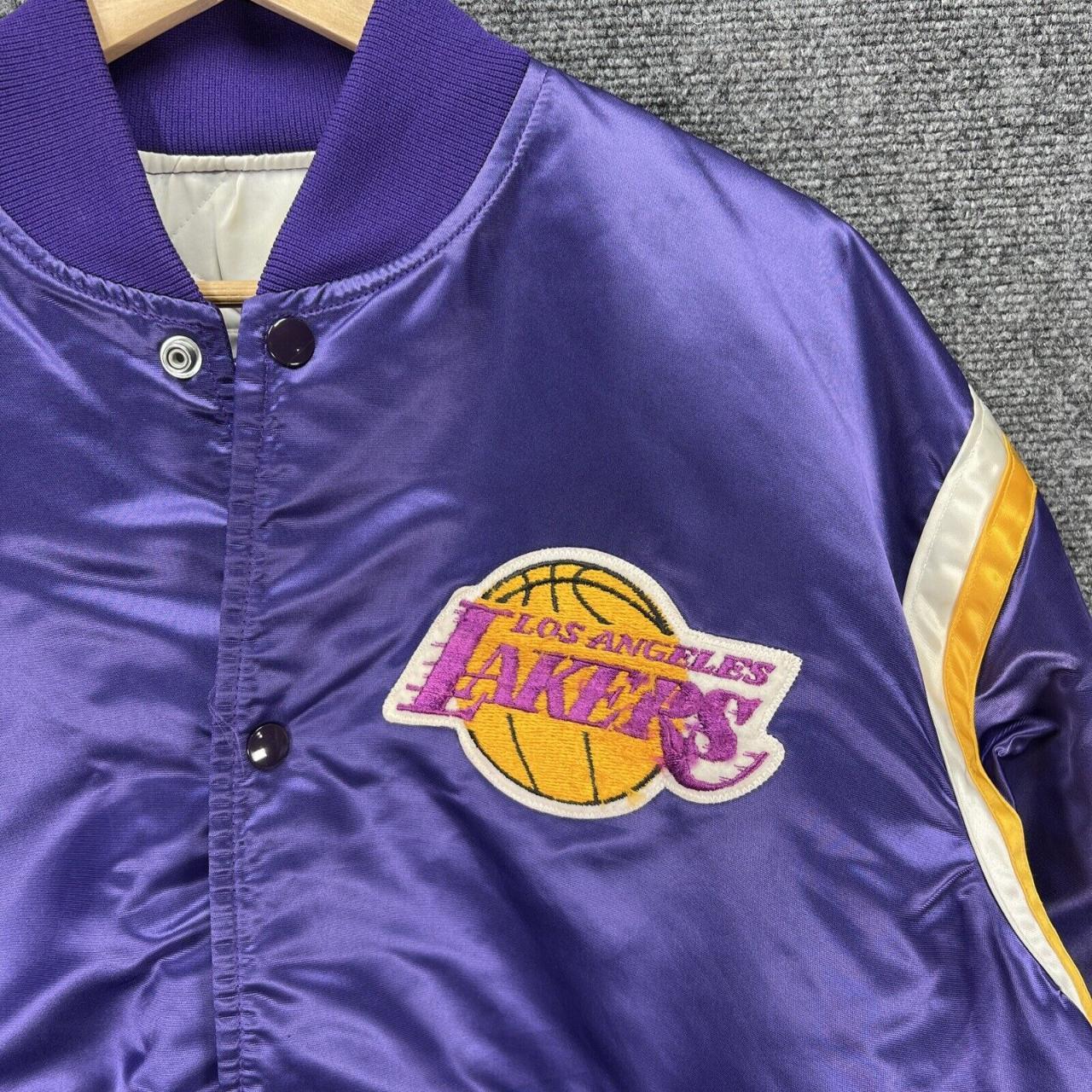 vintage los angeles lakers magic johnson jacket - Depop