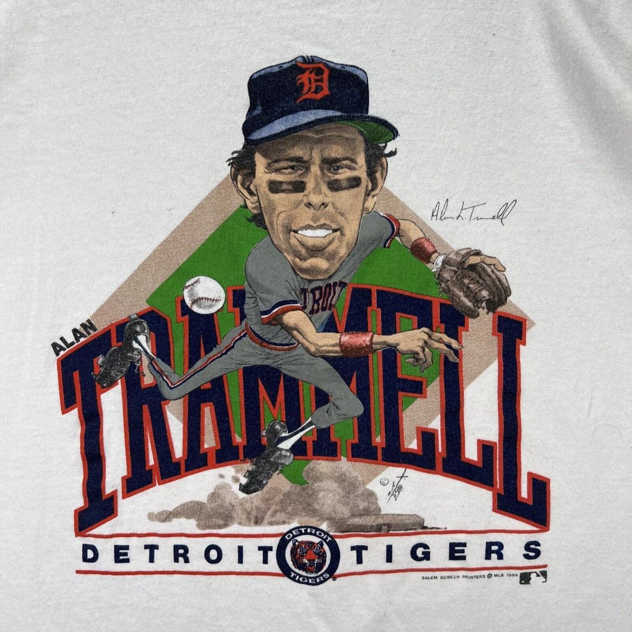 Detroit Tigers Alan Trammell Mitchell & Ness Navy - Depop