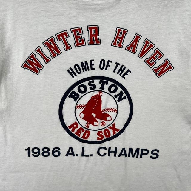 Vintage 2004 Boston Red Sox MLB Baseball White - Depop