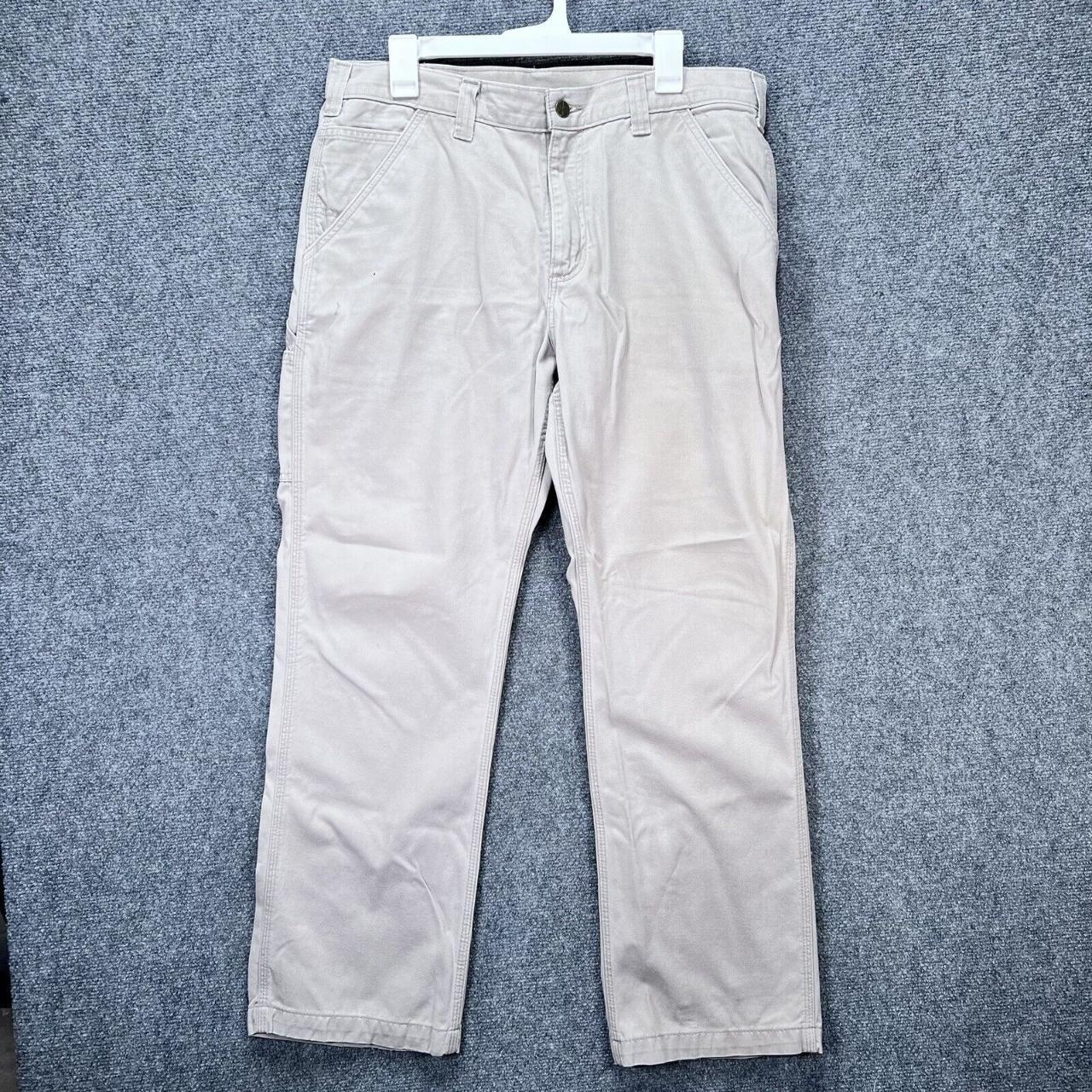 Carhartt Pants Mens 34x29 Beige Dungaree Fit Depop   P0 