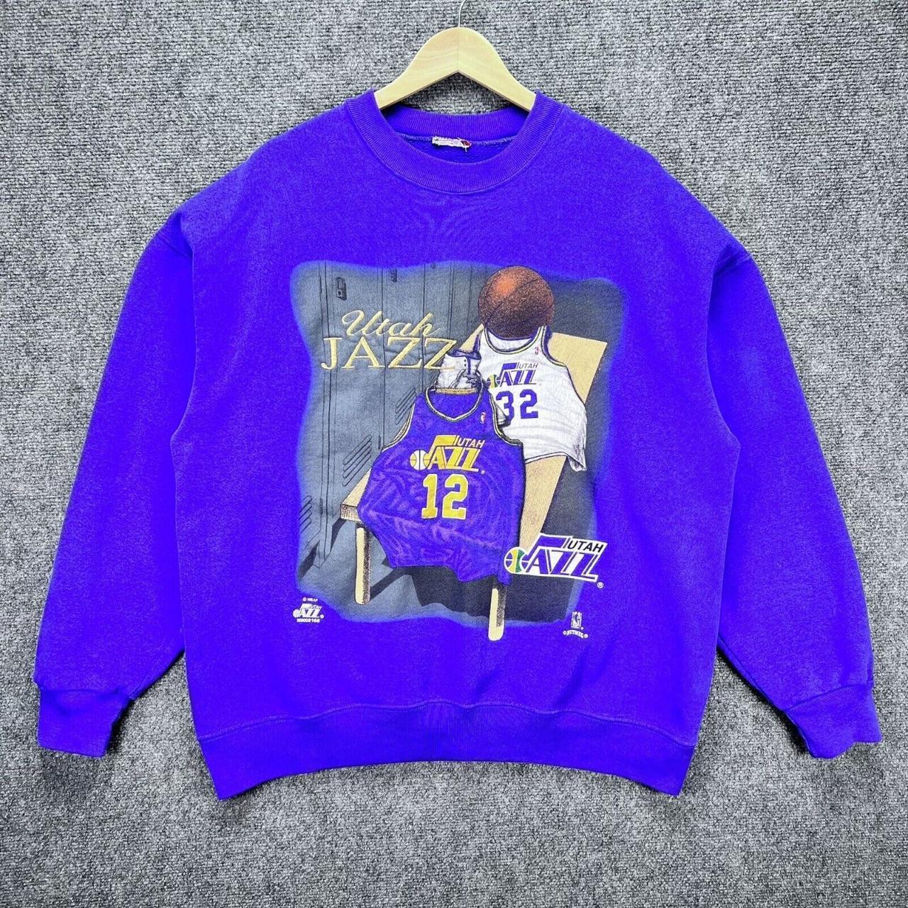 Vintage Utah Jazz Sweatshirt Mens XL Purple NBA