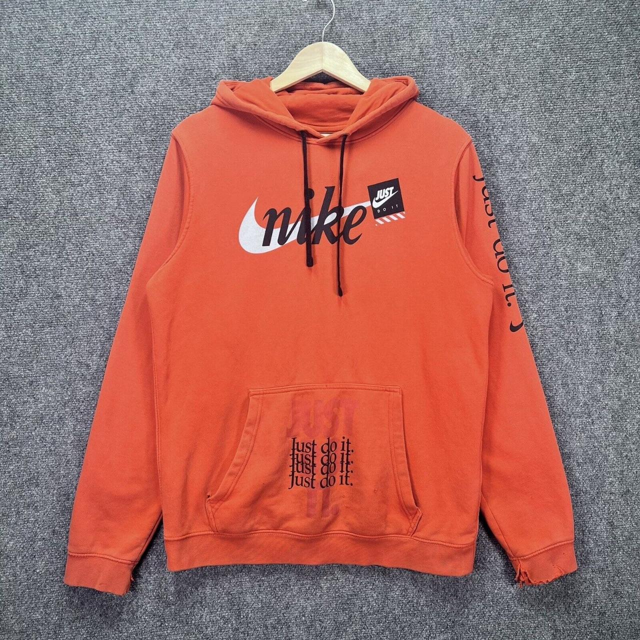 Nike just do it hoodie mens orange online