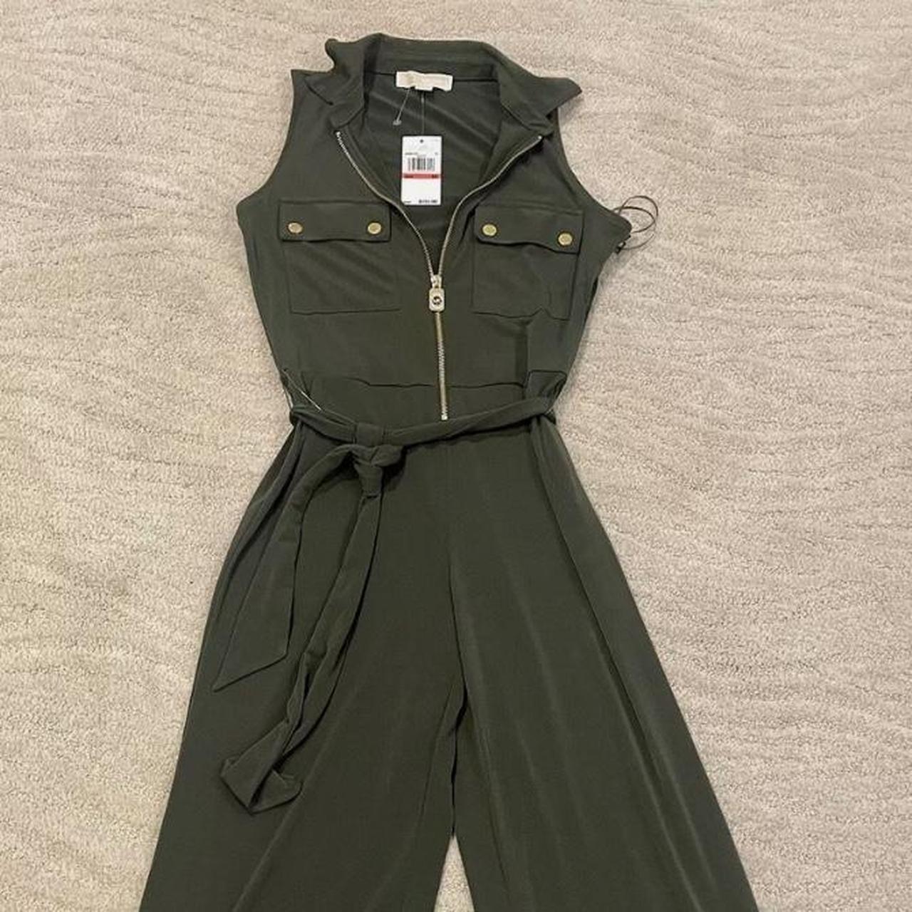 Michael kors olive green jumpsuit online