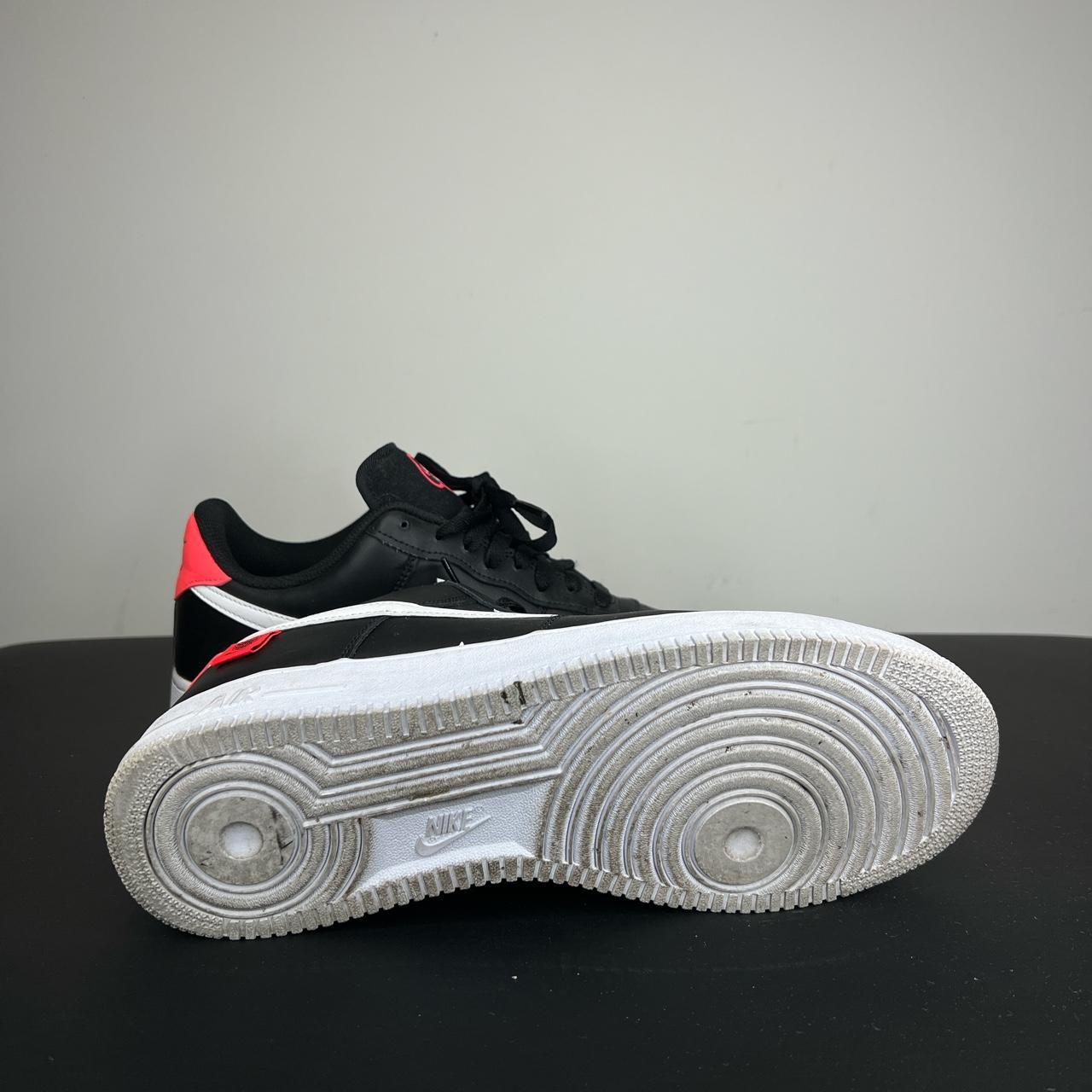 Nike AF1 worldwide black flash crimson size 8 - Depop