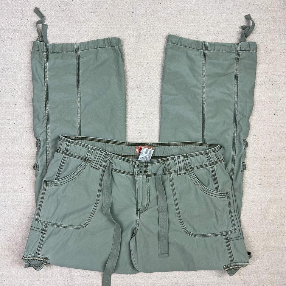 Green Cargo Pants Vintage Y2K No Boundaries Cargo - Depop