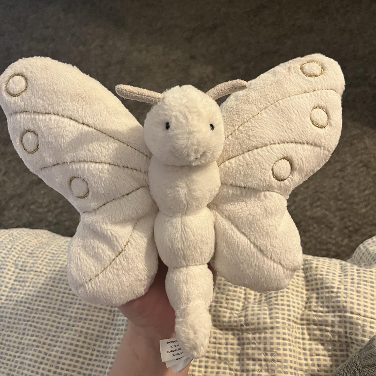 Sweet winter butterfly Jellycat RARE Price is. Depop