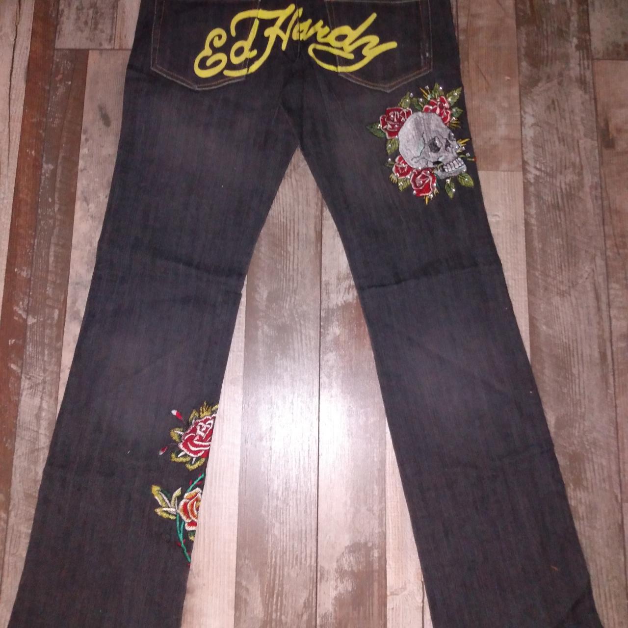 Ed Hardy by Christian Audigier men's jeans trousers size W 36, L 34 in |  eBay