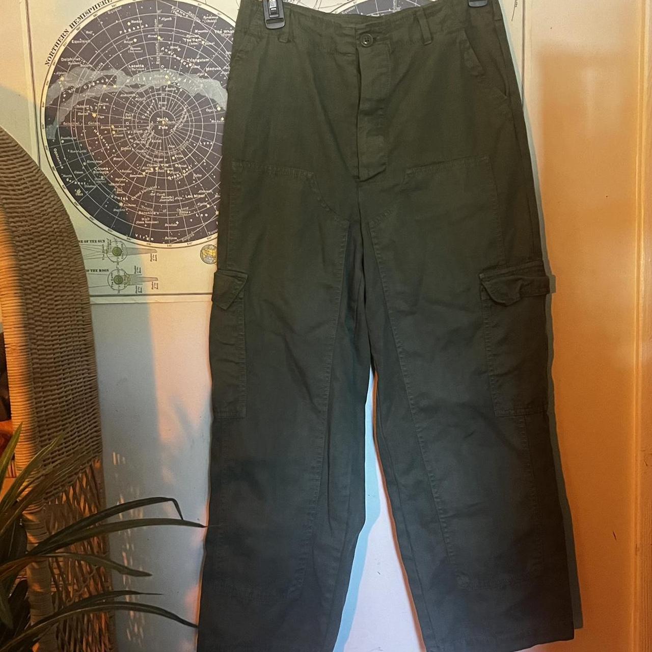 dark green cargo pants - in great condition! no... - Depop