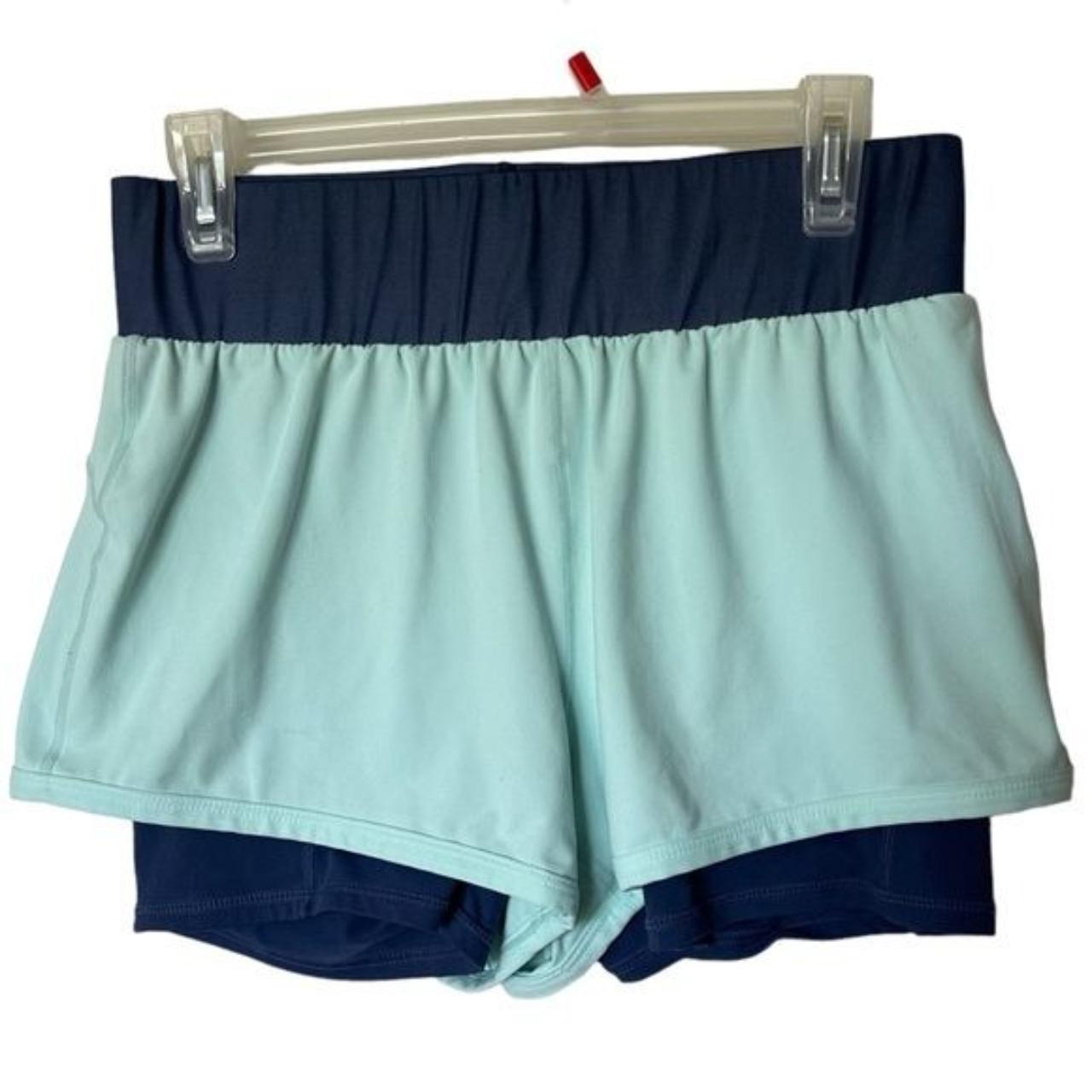 Fabletics Shorts Blue High Rise Athletic Depop