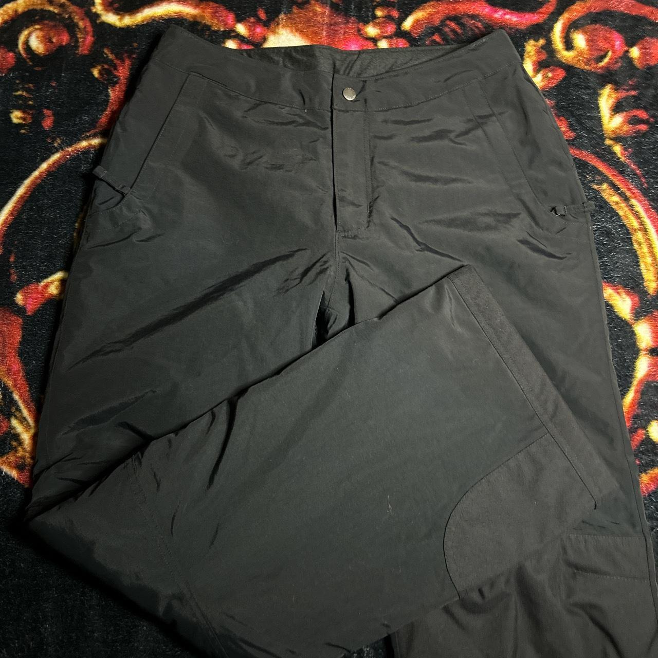 Lands’ End black snowpants zipper and snap button... - Depop