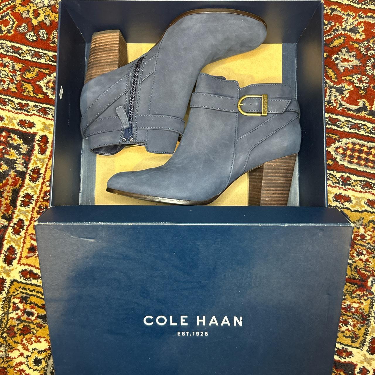 Cole haan blue suede boots best sale