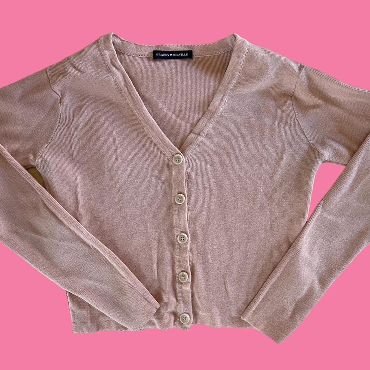 Brandy melville pink on sale cardigan