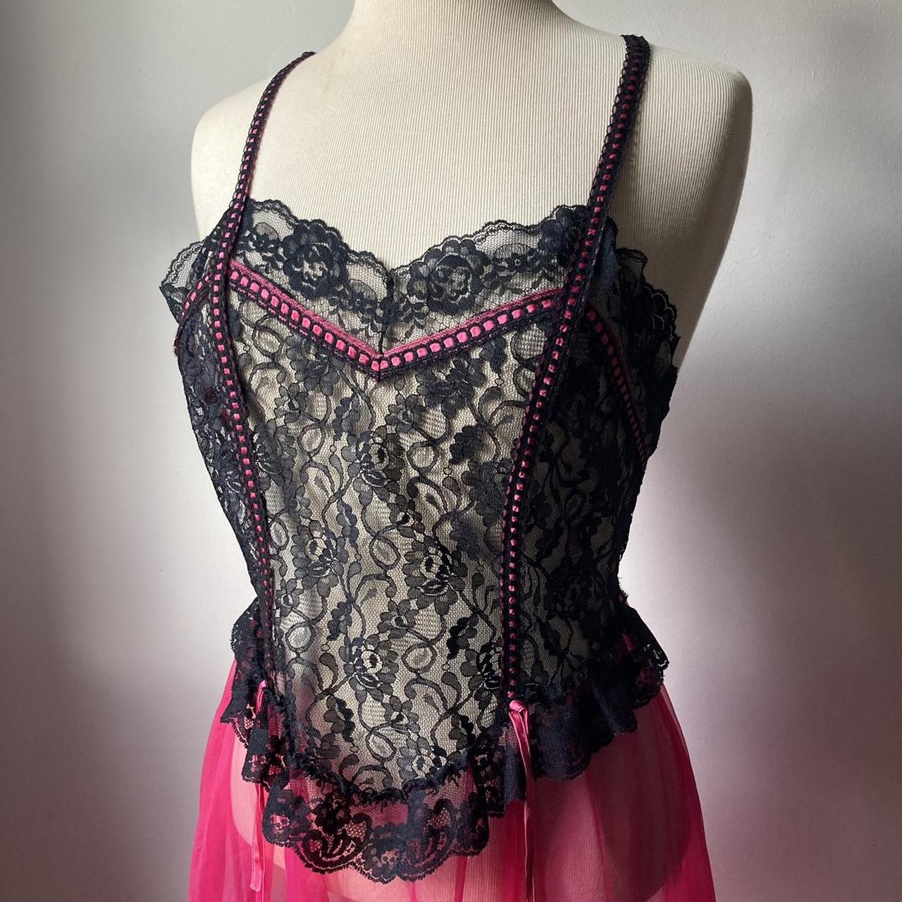 Vintage 80s Jill Andrea Sheer Floral Lace Lingerie Depop 7860