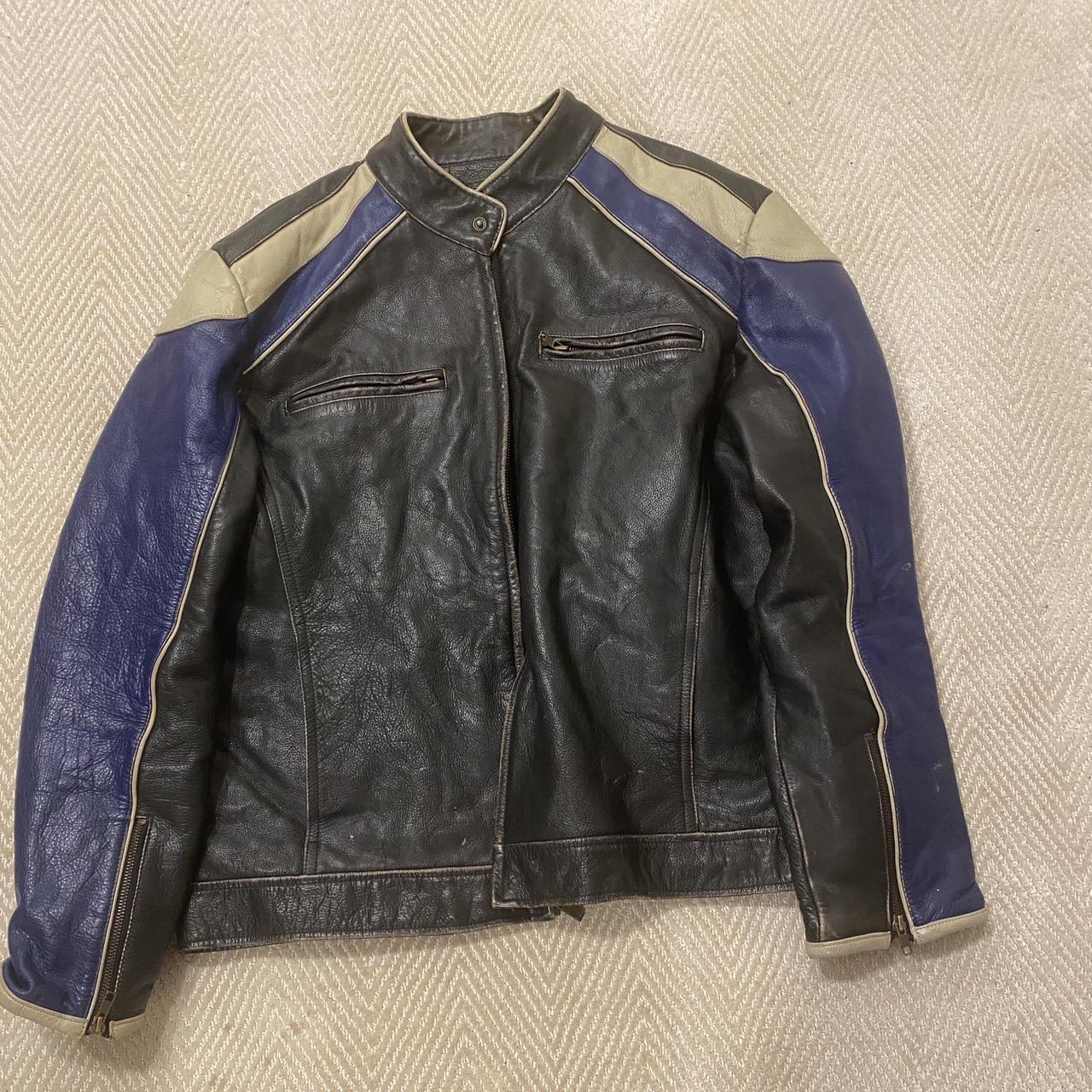 Wilson’s Leather Men's Blue and Black Jacket