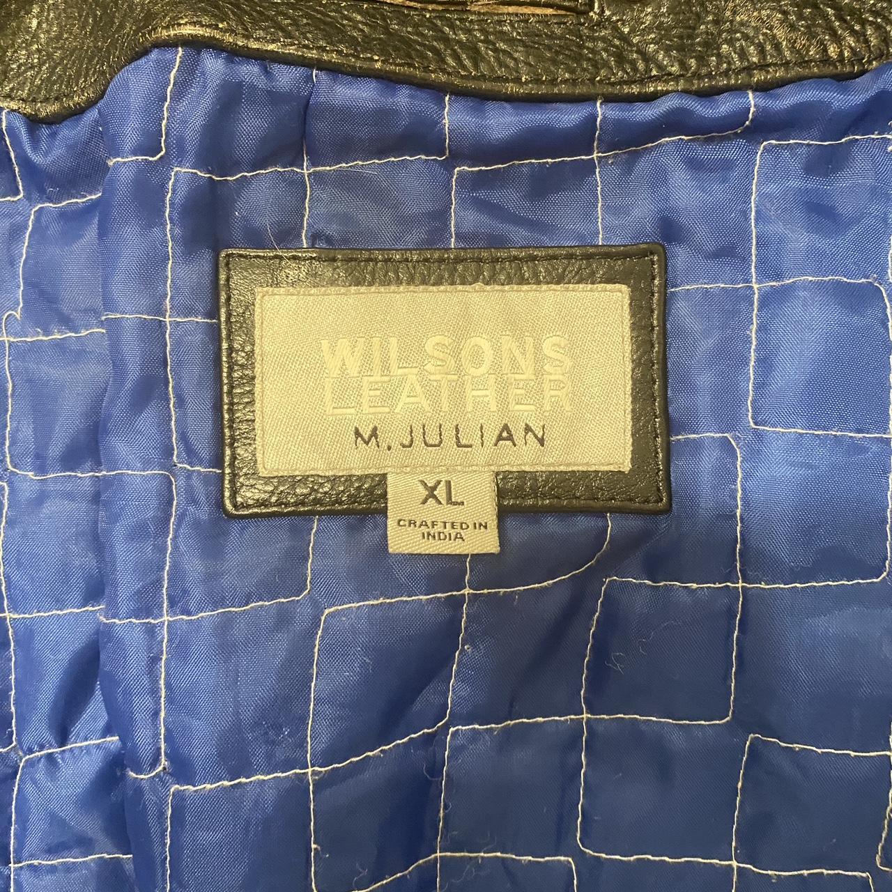 Wilson’s Leather Men's Blue and Black Jacket (2)